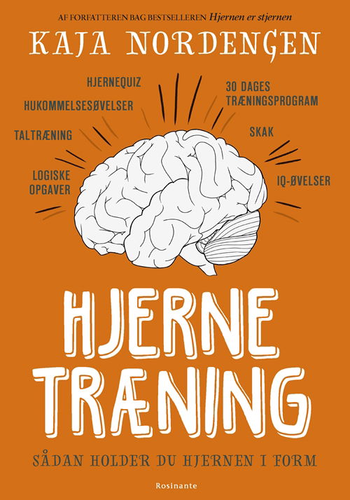 Hjernetræning - Kaja Nordengen - Bücher - Rosinante - 9788763858922 - 25. Oktober 2018