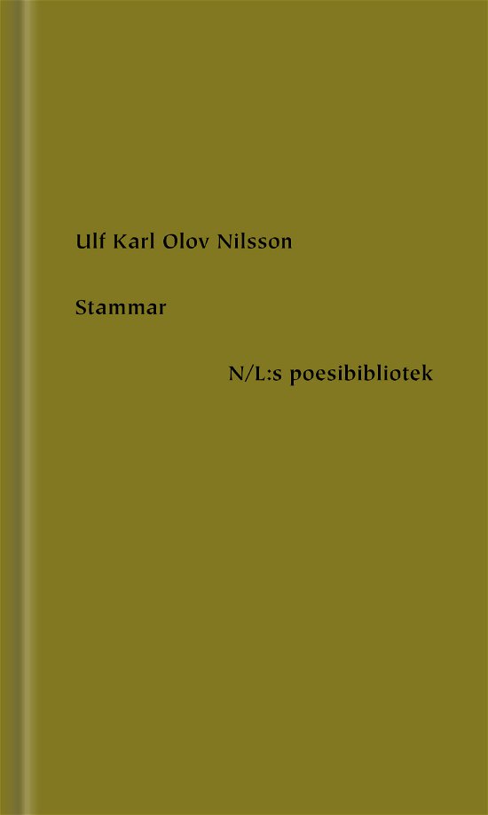 Cover for Ulf Karl Olov Nilsson · N/L:s poesibibliotek: Stammar (Bound Book) (2020)