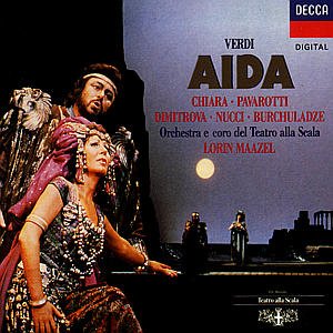 Aida - Verdi / Pavarotti / Chiara / Nucci / Maazel - Musiikki - CLASSICAL - 0028941743923 - tiistai 22. toukokuuta 1990
