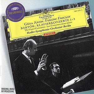 Piano Concertos 1-3 - Bartok / Anda / Fricsay / Berlin Radio Sym Orch - Musik - DEUTSCHE GRAMMOPHON - 0028944739923 - 23 januari 1996