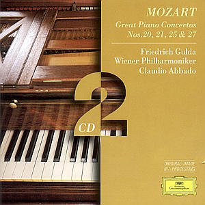 Mozart: Piano Concertos Nos. 20, 21, 25 & 27 - Gulda / Wiener Philharmoniker / Abbado - Music - CONCERTO - 0028945307923 - May 23, 1997