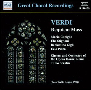 Requiem - Serafin / Caniglia / Stignani / Gigl - Muzyka - Naxos Historical - 0636943115923 - 15 października 2001