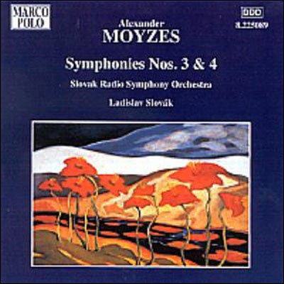Cover for Moyzes / Slovak / Slovak Radio Symphony Orchestra · Symphonies 3 &amp; 4 (CD) (2001)