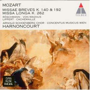 Cover for Harnoncourt · Missae K.140, 192 &amp; 262 (CD) (2010)