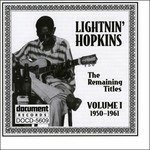 Cover for Lightnin' Hopkins · Vol. 1 Remaining Titles  (1950-1961) (CD) (2022)