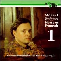Piano Concertos 1-4 - Mozart / Francesch / Weise - Music - KONTRAPUNKT - 0716043210923 - July 25, 1994