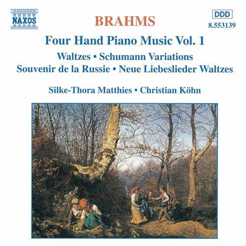 Brahmsfour Hand Piano Music Vol 1 - Matthieskohn - Musikk - NAXOS - 0730099413923 - 3. april 1997