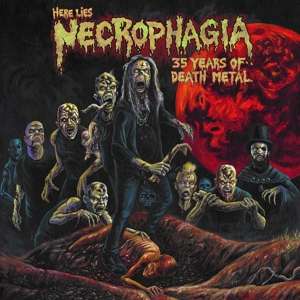 Cover for Necrophagia · Here Lies Necrophagia. 35 Years Of Death Metal (CD) (2019)