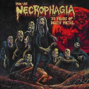 Cover for Necrophagia · Here Lies Necrophagia. 35 Years Of Death Metal (CD) (2019)