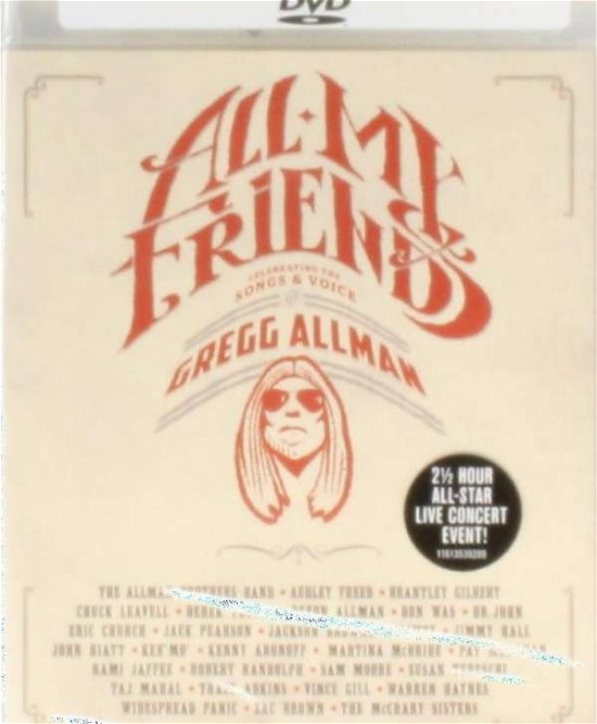 Cover for Allman, Gregg &amp; Friends · All My Friends: Celebrating the Songs &amp; Voice of Gregg Allma (DVD) (2014)