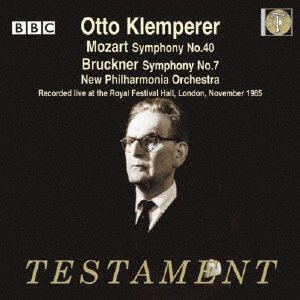 Mozart: Symphony No.40. Bruckner: Symphony No.7 - Otto Klemperer - Musik - KING INTERNATIONAL INC. - 4909346027923 - 17 mars 2022