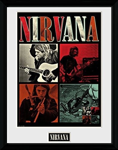 Nirvana: Squares (Stampa In Cornice 30x40 Cm) - Nirvana - Merchandise -  - 5028486351923 - 