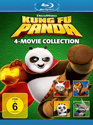 Cover for Kung Fu Panda · Kung Fu Panda - 1-4 Collection (Blu-ray) (2024)