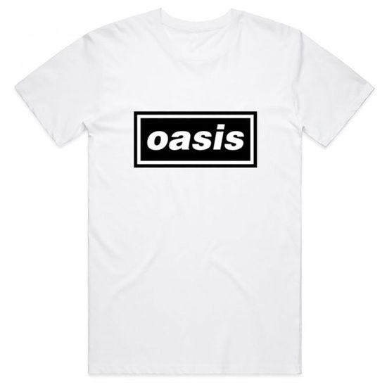 Cover for Oasis · Oasis Logo Amplified Vintage White T Shirt (T-shirt) [size XXL]