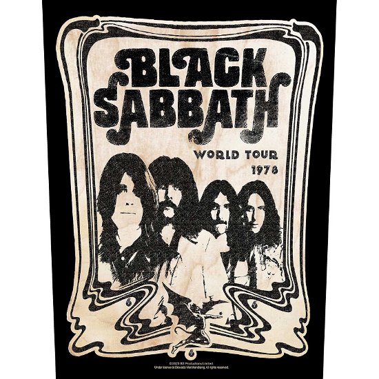 Cover for Black Sabbath · Black Sabbath Back Patch: World Tour 1978 (MERCH)