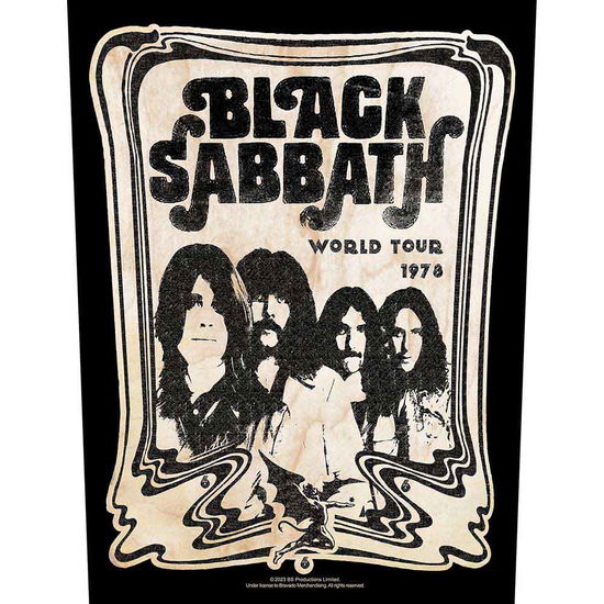 Black Sabbath Back Patch: World Tour 1978 - Black Sabbath - Mercancía -  - 5056365725923 - 