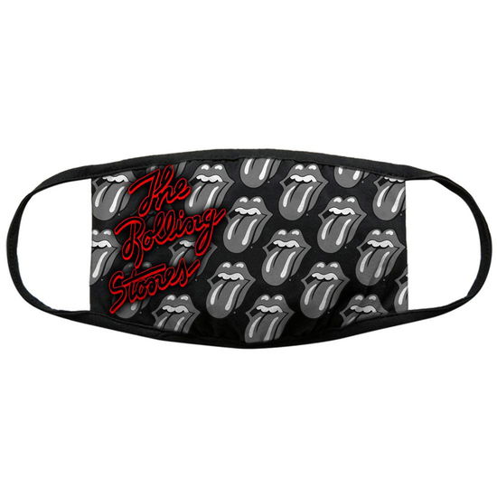 Rolling Stones B&W Tongues Face Coverings - The Rolling Stones - Fanituote - ROLLING STONES - 5056368641923 - keskiviikko 11. marraskuuta 2020