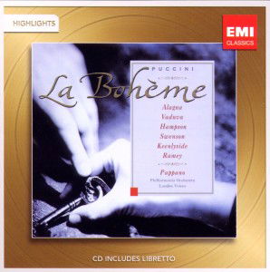 Cover for Puccini Giacomo · La Boheme (highlights) (CD)