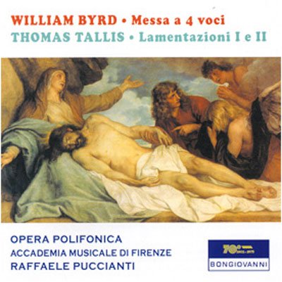 Messa a 4 Voci / Lamentazioni I E II / Miserere - Byrd / Puccianti,raffaele - Musik - Bongiovanni - 8007068562923 - 2006