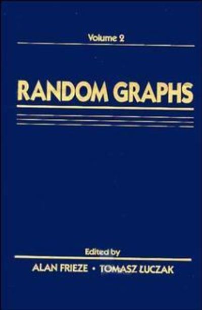 Cover for A Frieze · Random Graphs: Volume 2 (Hardcover Book) (1992)