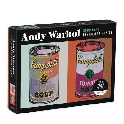 Cover for Andy Warhol Galison · Andy Warhol Soup Cans 300 Piece Lenticular Puzzle (GAME) (2021)