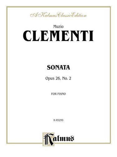 Cover for Muzio Clementi · Sonata, Op. 26/2 (Kalmus) (Paperback Book) (1985)