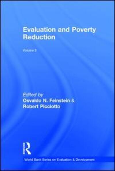 Cover for Osvaldo N. Feinstein · Evaluation and Poverty Reduction - Advances in Evaluation &amp; Development (Hardcover Book) (2001)