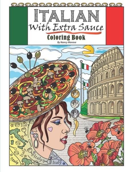 Cover for Nancy Marasa · Italian With Extra Sauce Coloring Book (Paperback Book) (2019)