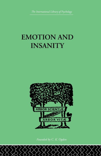 Cover for S Thalbitzer · Emotion and Insanity (Paperback Book) (2014)