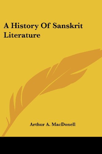 Cover for Arthur A. Macdonell · A History of Sanskrit Literature (Paperback Book) (2006)