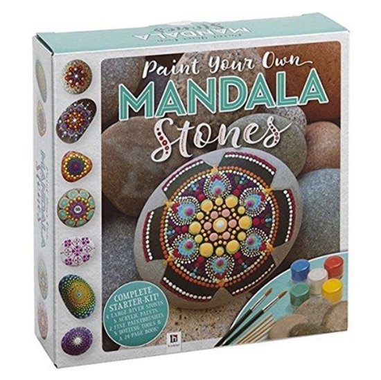 Cover for Hinkler Pty Ltd · Paint Your Own Mandala Stones Box Set - Rock Painting Kit (Book) (2016)