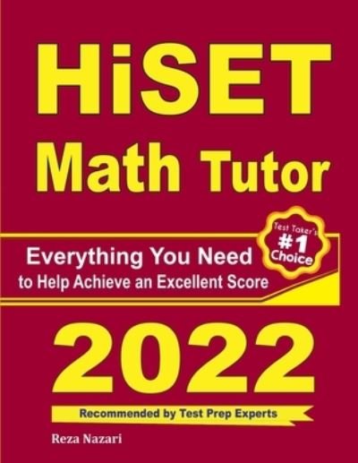 Cover for Ava Ross · HiSET Math Tutor: Everything You Need to Help Achieve an Excellent Score (Paperback Bog) (2020)