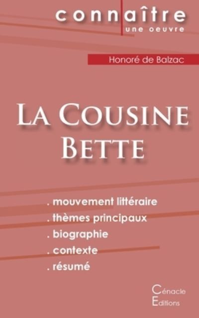 Cover for Honoré de Balzac · Fiche de lecture La Cousine Bette de Balzac (Analyse litteraire de reference et resume complet) (Paperback Book) (2023)