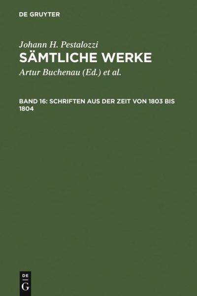 Cover for Walter Feilchenfeld-fales · Schriften Aus Der Zeit Von 1803 Bis 1804 (Hardcover Book) (1978)