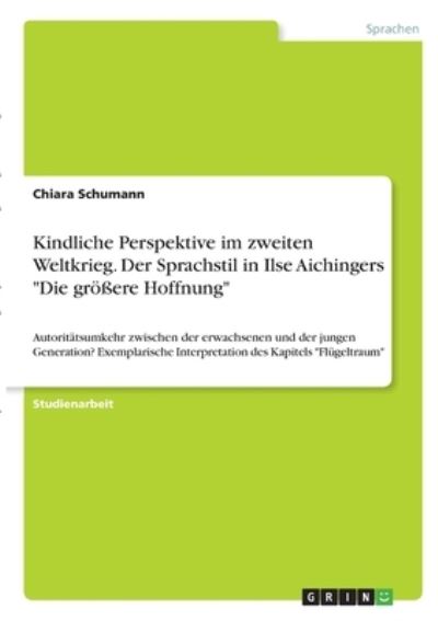 Cover for Schumann · Kindliche Perspektive im zweit (N/A)