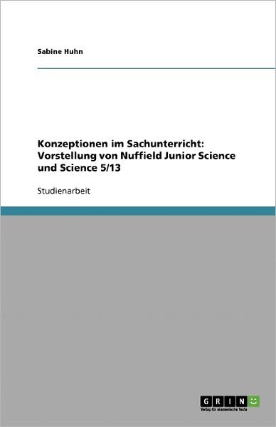 Cover for Huhn · Konzeptionen im Sachunterricht: Vo (Book) [German edition] (2007)