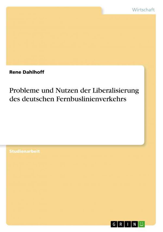 Cover for Dahlhoff · Probleme und Nutzen der Libera (Book)