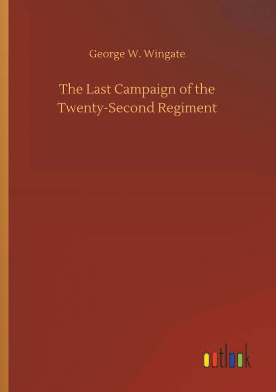 Cover for Wingate · The Last Campaign of the Twenty (Book) (2018)