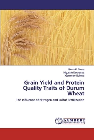 Cover for Girma F Dinsa · Grain Yield and Protein Quality Traits of Durum Wheat (Taschenbuch) (2019)