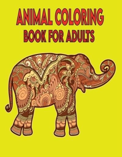 Cover for Kr Print House · Animal Coloring Book For Adults (Pocketbok) (2021)