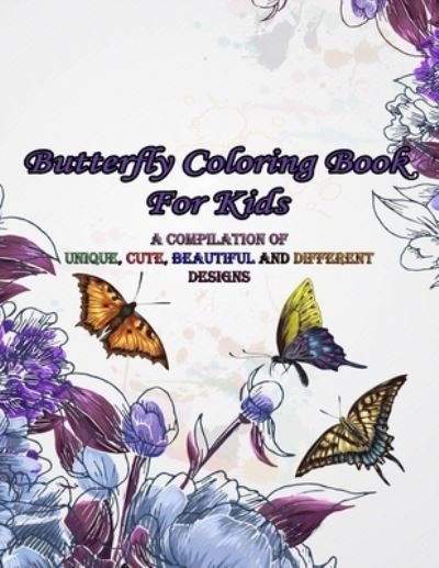 Cover for Faycal Designs · Butterfly Coloring Book For Kids (Pocketbok) (2021)