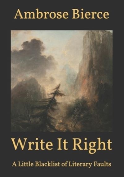 Cover for Ambrose Bierce · Write It Right (Paperback Book) (2021)