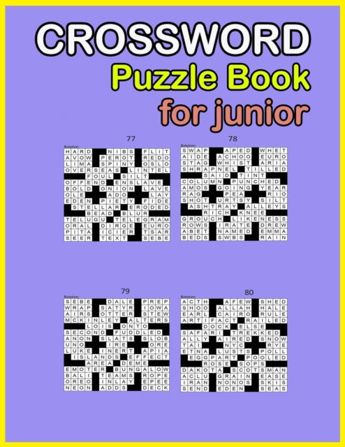 Cover for N R Color · Crossword puzzle book: Puzzle for junior 100 Puzzles For All Other Crossword Fans (Paperback Book) (2021)