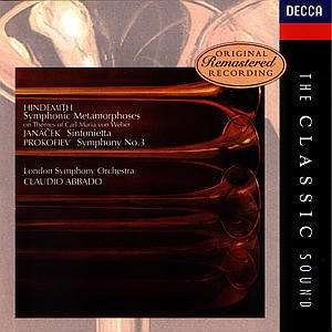 Cover for Abbado · Symphonic Metamorphoses / Sinfonietta / Symphony No. 3 (CD) (1995)