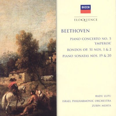 Beethoven: Pno Cto No 5 / Pno Sonatas Nos 19 & 20 - Beethoven / Lupu / Israel Sym Orch / Mehta - Música - ELOQUENCE - 0028946668924 - 3 de abril de 2000