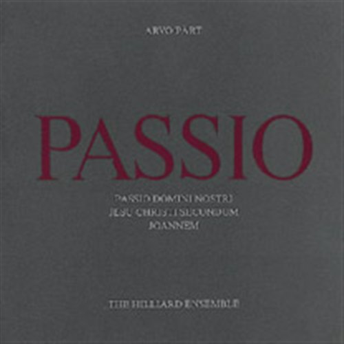 Cover for Arvo PÄrt · Passio (CD) (2000)