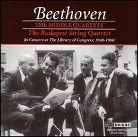 Middle Quartets - Beethoven / Budapest String Quartet - Musiikki - BRIDGE - 0090404909924 - tiistai 22. elokuuta 2000