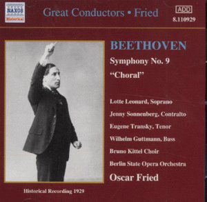 Great Conductors:Fried - Ludwig Van Beethoven - Musiikki - NAXOS - 0636943192924 - torstai 16. marraskuuta 2000