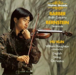 Cover for Barber / Kun / Boughton / English String Orchestra · Violin Concerto (CD) (1992)