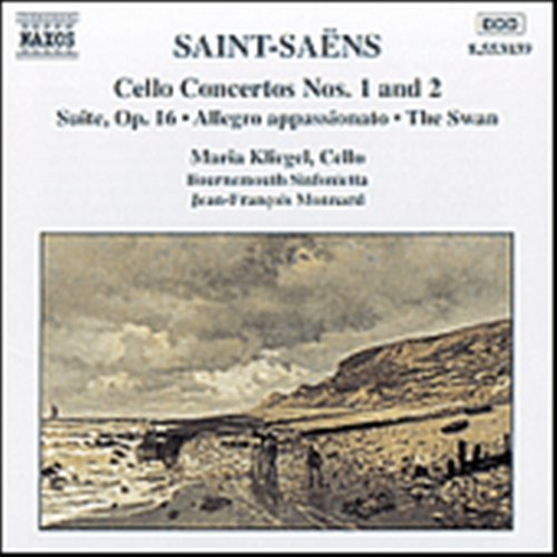 Saintsaenscello Concerto No 1 - Monnardkliegel - Musik - NAXOS - 0730099403924 - 2. april 1997